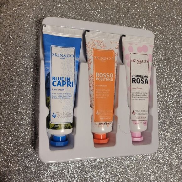 Skin & Co Roma 3 Pc Hand Cream Set Travel Sizes 3 Scents Oh My Hands New Sealed - Picture 9 of 10